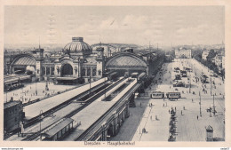 Dresden Hauptbahnhof Feldpost Strassenbahn Tramway 1917 - Tramways