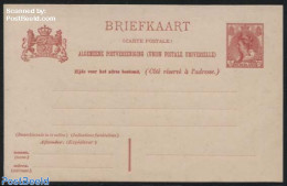 Netherlands 1905 Postcard 5c, 4 Address Lines, Unused Postal Stationary - Storia Postale