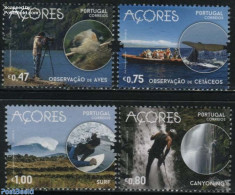 Azores 2016 Tourism 4v, Mint NH, Nature - Sport - Transport - Various - Birds - Sea Mammals - Water, Dams & Falls - Fu.. - Barcos