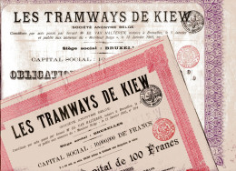 2x  TRAMWAYS De KIEW - Rusia