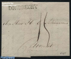 Netherlands 1828 Letter From Dordrecht To Utrecht, Postal History - ...-1852 Voorlopers