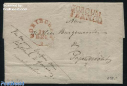 Netherlands 1832 Letter From Gorcum To Papendrecht, Postal History - ...-1852 Voorlopers