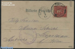 Madeira 1904 Postcard From Funchal To Vienna, Postal History - Madeira