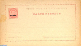 Azores 1887 Postcard 20R, Unused Postal Stationary - Azoren