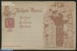 Madeira 1898 Illustrated Postcard 10R, Unused Postal Stationary - Madère