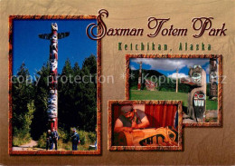 73716901 Ketchikan_Alaska Saxmon Totem Park Totem Carver J. Darald DeWitt At Wor - Andere & Zonder Classificatie