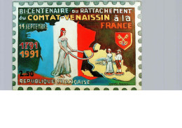 2.50fr Bi-centenaire Du Rattachement Du Comtat-Vernaissin, Leopold Reynier - Timbres (représentations)