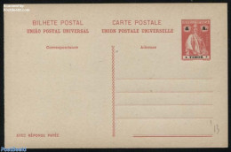 Timor 1913 Reply Paid Postcard  4/4A, Unused Postal Stationary - East Timor