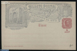 Timor 1898 Illustrated Postcard 2 Avos, Velha, Unused Postal Stationary - Timor Orientale