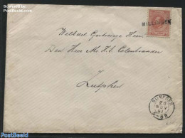 Netherlands 1891 Letter With Langstempel MILLINGEN, Postal History - Cartas & Documentos