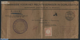 Netherlands Indies 1941 On Service, Postage Due 5c Letter, Postal History, History - World War II - WW2 (II Guerra Mundial)