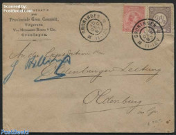 Netherlands 1897 Letter From Groningen To Oldenburg, With Mixed Postage, Postal History - Briefe U. Dokumente