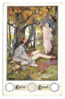 Meine Braut My Bride Anton Marussig Austria Bund Der Deutschen Niederosterreich Postcard - Peintures & Tableaux