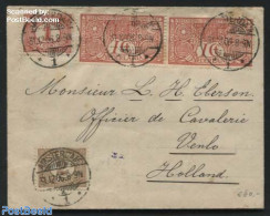 Netherlands 1906 Cover With 2x NVPH No. 84, Postmark 31-12-06, Postal History - Cartas & Documentos