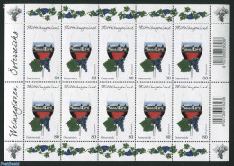 Austria 2016 Wine, Mittelburgenland M/s, Mint NH, Nature - Fruit - Wine & Winery - Unused Stamps