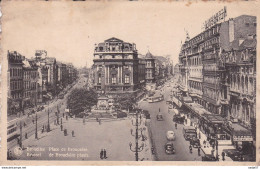 Bruxelles Bruessel Place De Brouckere Tramway 1949 - Tramways