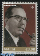 Malta 2016 Dominic Mintoff 1v, Mint NH, History - Politicians - Malta