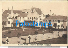 227529 ARGENTINA BUENOS AIRES CLUB GIMNASIA Y ESGRIMA VISTA PARCIAL POSTAL POSTCARD - Argentine