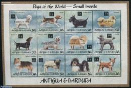 Barbuda 1995 Dogs 12v M/s, Mint NH, Nature - Dogs - Barbuda (...-1981)