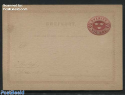 Sweden 1872 Postcard 10o, Unused Postal Stationary - Briefe U. Dokumente