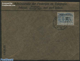 Netherlands 1907 Glassine Cover, Postage Due 12.5c, Postal History - Cartas & Documentos