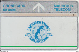 MAURITIUS(L&G) - Telecom Logo 50 Units(silver Band & Green Line), CN : 709D, Tirage 20000, Used - Mauricio