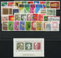 BRD Bund Jahrgang 1969 Postfrisch Jede MiNr 1x Mit Block #BRD-XX-1969 - Andere & Zonder Classificatie