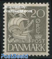 Denmark 1933 20o, Type I, Stamp Out Of Set, Unused (hinged), Transport - Ships And Boats - Unused Stamps