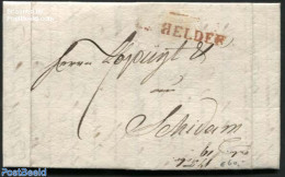Netherlands 1825 Letter From Den Helder To Schiedam (17 Feb 1825), Postal History - ...-1852 Voorlopers