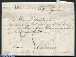 Netherlands 1828 Letter From Dordrecht To Rotterdam, Postal History - ...-1852 Precursores