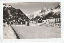 CPSM :  14 X 9  -  LES  HOUCHES - MONT  BLANC  -  Patinoire Et Téleski  Du  Tourchet. - Les Houches