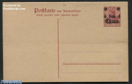 China (before 1949) 1919 German Post, Reply Paid Postcard 4/4c On 10/10pf (Card And Reply Were Never Valid For Postage.. - Altri & Non Classificati