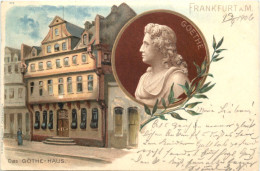 Frankfurt - Göthe Haus - Litho - Frankfurt A. Main