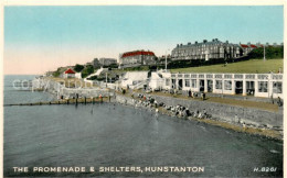 73690024 Hunstanton Promenade And Shelters Valentine's Postcard  - Otros & Sin Clasificación