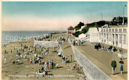 73690023 Hunstanton Promenade And Shelters Valentine's Postcard  - Altri & Non Classificati