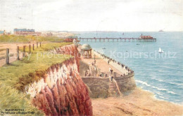 73689016 Hunstanton Promenade And Bandstand Painting Kuenstlerkarte  - Autres & Non Classés