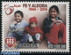 Bolivia 2016 Fe Y Alegria 1v, Mint NH - Bolivie