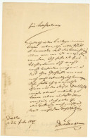 Friedrich Albert Von Langenn (1798-1868) Sächsischer Jurist U. Historiker Autograph Dresden 1847 - Uitvinders En Wetenschappers