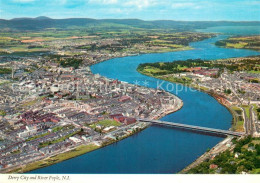 73687526 Derry City And River Foyle Aerial View  - Andere & Zonder Classificatie