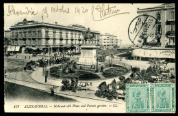 ALEXANDRIA Mohamet Ali Place And French Garden LL 1920 - Alexandrië