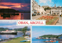 73687242 Oban Teilansichten Hochseeschiff Abendstimmung Im Hafen Oban - Sonstige & Ohne Zuordnung