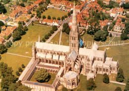 73687161 Salisbury Wiltshire Cathedral Cloisters Aerial View  - Autres & Non Classés