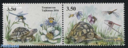 Tajikistan 2016 Turtles 2v [:], Mint NH, Nature - Insects - Reptiles - Turtles - Tadzjikistan