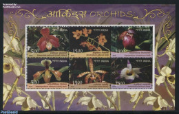 India 2016 Orchids S/s, Mint NH, Nature - Flowers & Plants - Orchids - Ongebruikt