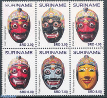 Suriname, Republic 2016 Masks 6v [++], Mint NH, Various - Folklore - Surinam