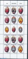 Suriname, Republic 2016 Masks M/s, Mint NH, Various - Folklore - Suriname