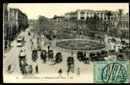 ALEXANDRIA Mohamed Ali Place LL 1920 Tramway - Alejandría