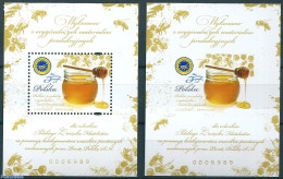 Poland 2016 Honey From Kurpie 2 S/s (not Valid For Postage), Mint NH, Health - Nature - Food & Drink - Bees - Unused Stamps