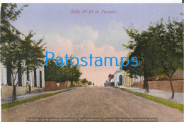 227536 ARGENTINA MISIONES POSADAS STREET CALLE SANTA FE POSTAL POSTCARD - Argentina