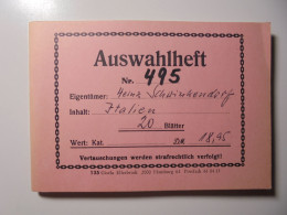 Auswahlheft Nr. 495 20 Blätter 157 Briefmarken Xx Italien 1953-1956/Mi Nr. 887-1257, Unvollständig Ca. € - Collections